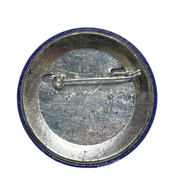 Vintage God Loves NY Pin Pinback Round VTG 80's - Picture 2 of 5